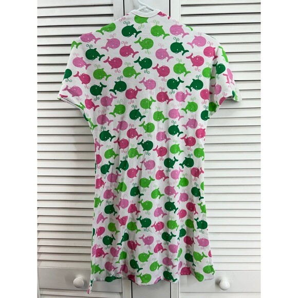 Zipadee zip size 12-24M swaddle transition blanket pink and green whales - Picture 5 of 5